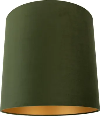Produktbild von Samt Lampenschirm Grün 40 40 40 mit Goldener Innenseite