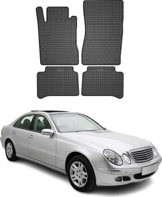 Produktbild von OMAC Gummi Fußmatten für Mercedes E Klasse W211 2002-2009 Automatten Schwarz 4x