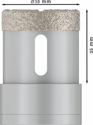 Produktbild von PRO Ceramic dry Trockenbohrkrone, 38 x 35 mm, X-Lock