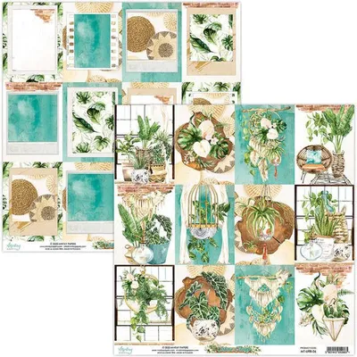Produktbild von MINTAY 30x30cm doppelseitig Scrapbooking Craft Papier 240g - Großstadtdschungel 06