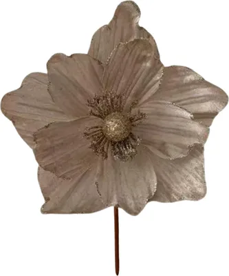 Produktbild von Glitzernde künstliche Blumen-Weihnachtsdekoration, DIY-Weihnachtsbaumkranz-Ornamente, künstliche Weihnachtssternblumen für Weihnachten, Neujahr, Hochzeiten, Partys und Feiertage