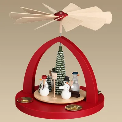 Obrázek produktu pro Stolní pyramida sněhulák barevná ŠxVxH 21x22x21cm NOVINKA