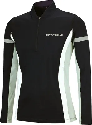 Produktbild von Airtracks Herren Winter Sweatshirt Langarm schwarz - M / Thermo Laufshirt mit Winter Fleece für Herbst-Winter