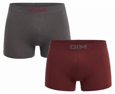 Produktbild von DIM Unno Basic Nahtlose Herren-Boxershorts, 2er-Pack D05HH