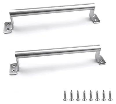Immagine prodotto di Solidchoice - 2 maniglie scorrevoli in argento, per porte scorrevoli di mobili e garage