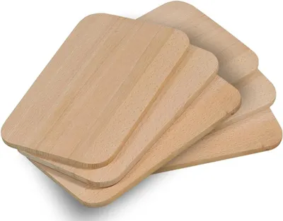 Produktbild von Kesper 68003-6 X FRÜHSTÜCKSBRETTCHEN aus Buche 23x15x1cm Schneidbrett Frühstücksbrett Schneidebrett Vesperbrett Schneidbrett Frühstücks Brett