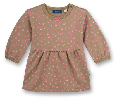 Produktbild von Sanetta Kidswear Mädchen-Sweatkleid langarm braun Dots 62