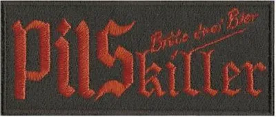 Produktbild von Aufnäher Applikation Spruch - Pilskiller - 03156 - Gr. ca. 9cm x 4cm