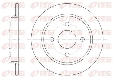 Produktbild von 2x REMSA Bremsscheibe 6155.00 hinten für FORD Fiesta Mk6 Schrägheck (JA8 JR8)