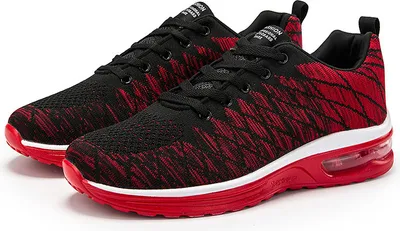 Produktbild von Herren Laufschuhe,Luftkissen Atmungsaktive Herren Mesh Turnschuhe,Damen Komfort Sportliche Turnschuhe,Damen Turnschuhe