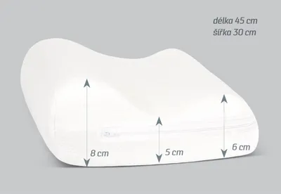 Produktbild von BELLATEX Anatomisches Frottee-Kissen, 45 × 30 cm, weiß