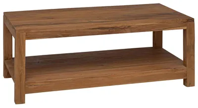 Obrázok produktu pre Konferenčný stolík vidaXL, prírodný, 100 x 50 x 40 cm, masívne teakové drevo