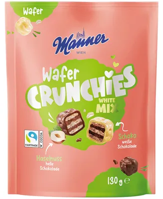 Produktbild von Manner Wafer Crunchies White Mix 130g