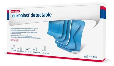 Produktbild von 24x Leukoplast detectable, Röntgenfähige Pflaster, unsteril, 1,9 cm : 12 cm, | Packung (50 Pflaster)