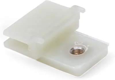 Imagen del producto de Manija de plástico para ventana con guía y cuchilla, universal, fácil de instalar, manija de repuesto para ventanas