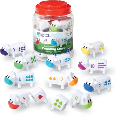Productafbeelding van Learning Resources Snap-n-Learn Tellen Koeien 20 - Stuk Set in Emmer