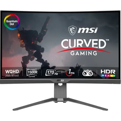 Produktbild von MSI MAG 275CQRF QD, 68,6 cm (27"), 2560 x 1440 Pixel, Wide Quad HD, 1 ms, Schwarz