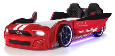 Produktbild von Autobett Must Rider 500 mit Türen in Rot