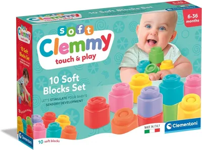 Produktbild von Clementoni Clemmy Confezione 10 Mattoncini, Bausatz, 0,5 Jahr(e), 10 Stück(e), 487 g
