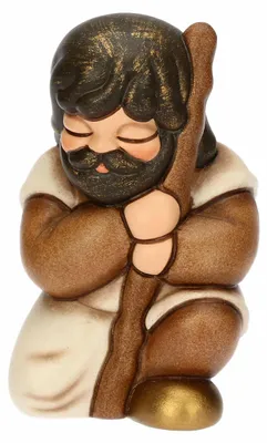 Keramik-Krippenfigur, 5,7 x 4,7 x 8 cm, klassisch