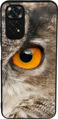 Produktbild von TPU Silikon Hülle für Xiaomi Redmi Note 11 / 11S Handy Cover Case Schutzhülle Handyhülle Bumper MOTIV 355 Eulen Auge
