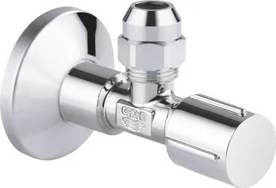 Produktbild von GROHE Eckventil 1/2x3/8'' Rosette Metallgriff hard graphite, 22037A00