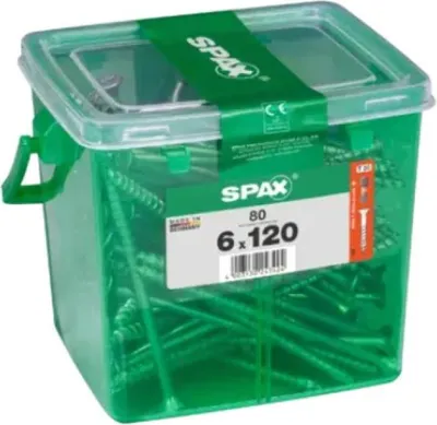 Obrázok produktu pre SPAX univerzálna skrutka WIROX, 6x120 mm, 80 kusov, 4191010601209