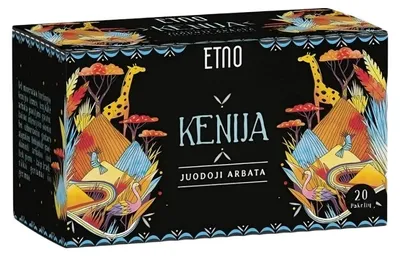 Obrázek produktu pro Černý čaj ETNO, Keňa, 20 kusů.