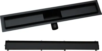 Produktbild von Duschelement - Schwarz - Hochwertiges RVS, 30 l/min, 60 cm