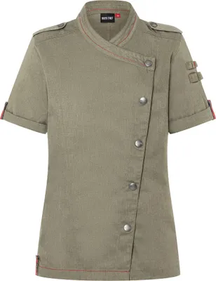 Produktbild von KARLOWSKY Damen Kochjacke ROCK-CHEF®-Stage2 Kurzarm Moosgrün 52