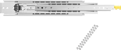 Produktbild von SucceBuy 1 Paar Schubladenschienen mit Vollauszug 1221 mm, 226 kg Tragfähigkeit, Kugelgelagerte Schubladenführungen mit Sperrfunktion, seitlich montierte Teleskopschienen für Regale, Schränke und Industrieschubladen