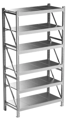 Productafbeelding van Povag Stellingkast metaal - Opbergrek - 200x110x50 cm - 1800 kg - 6 legniveaus