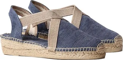Image de Toni Pons Verdi-V Sandalen Touwzool - Blauw - Maat 38