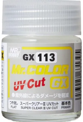 Image de GUNZE GSGX113 Super Clear III UV Cut Flat (18 ml)