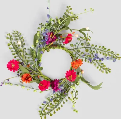 Produktbild von HOMLA MEADOW Kranz mit bunten Blumen 10 cm