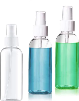 Produktbild von Stück 50 ml Sprühflasche, transparent, leer, feiner Nebel, Sprühflasche, Reisezerstäuber, kleiner Kunststoff-Nebel, Parfümzerstäuber, Sprühflasche für Wasser und Alkohol