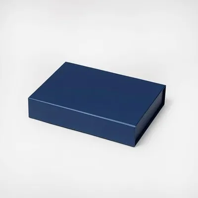 Image de Coffret cadeau magnétique, bleu foncé, 120 x 90 x 25 mm (dimensions extérieures)