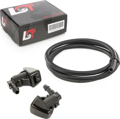 Produktbild von 2x Waschwasser Spritzdüsen mit Schlauch vorne für FORD F250 F350 F450 6.2 6.7 L
