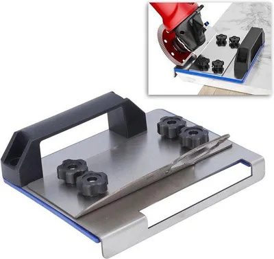 Immagine prodotto di Guida di taglio standard a 45 gradi per piastrelle in Vetroceramica - Guida di taglio standard per piastrelle in Vetroceramica per smerigliatrice angolare modello 100