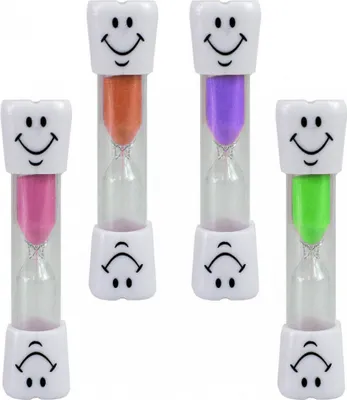Produktbild von GKA 2 Stück Kinder Zahnputzuhr Sanduhr 3 Minuten Sanduhren Set Uhr Zähne putzen