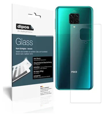 Obrázek produktu pro 2x ochranná fólie pro Poco M2 Pro zadní strana matná - Anti-Shock 9H fólie dipos Glass plastové sklo
