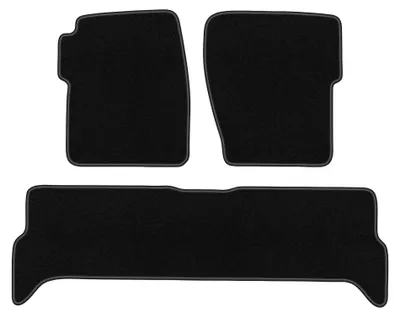 Obrázok produktu pre Velúrové autokoberce pre: Land Rover Discovery II 1998-2004 (terénne) – sada 4 ks, čierne, na mieru – Wielganizator BASIC