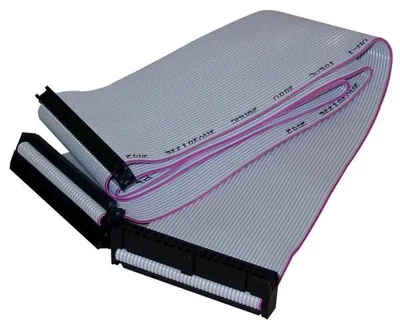 Obrázok produktu pre Logo Kabel k hardisku datový ATA 100 ATA samec - ATA 3x samice 0.45 m 40 žil ATA100 šedý