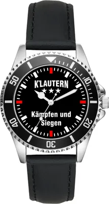 Produktbild von KIESENBERG Herrenuhr Armbanduhr Kaiserslautern Geschenk Artikel Idee Fan Analog Quartz L-2284