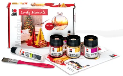 Obrázek produktu pro Marabu 1264000000083, Zlato, Červená, Vodová barva, Tekutina a gel, 3D efekt, 4 kusů