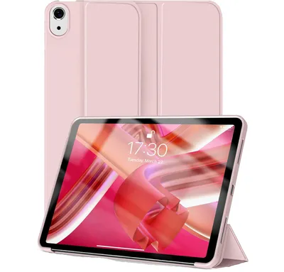 Obrázek produktu pro Pouzdro Smart Folio pro Apple iPad (A16) 11" (2025) / 10,9" (2022), ochranné pouzdro Silkon TPU se stojánkem - růžové