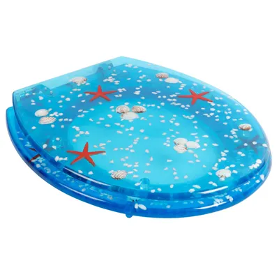 Immagine prodotto di Copertura per WC Duroplast con illuminazione a LED blu | Sedile per WC | Copriwater con luce notturna | Sedile per WC illuminato