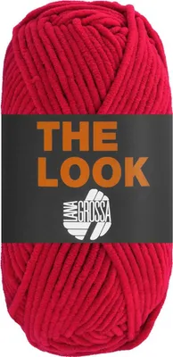 Produktbild von Lana Grossa THE LOOK 100 g samtig weiches und stabiles Chenillegarn 120 m, Farbe:006 - Rot