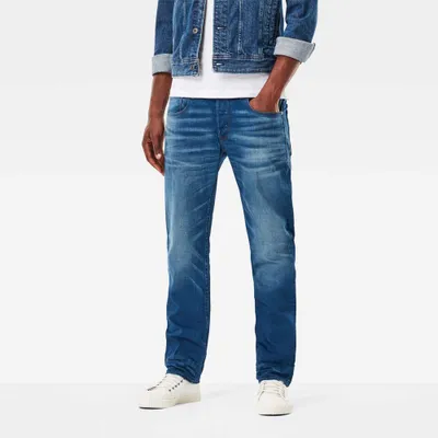 Produktbild von 22012 G-Star Raw, 3301 Straight,  Herren Jeans Hose, Stretchdenim, blue used, W 27 L 32