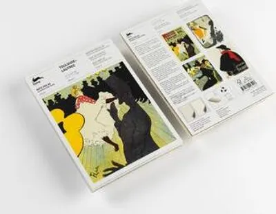 Produktbild von Notizblock Toulouse-Lautrec, 64 Blatt, 120 g/m² Papier, liniert & unbedruckt